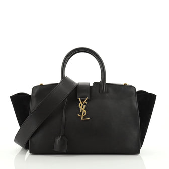 Saint Laurent Monogram Cabas Downtown Leather Small