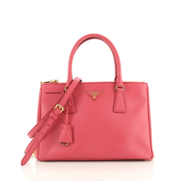 Prada Double Zip Lux Tote Saffiano Leather Medium