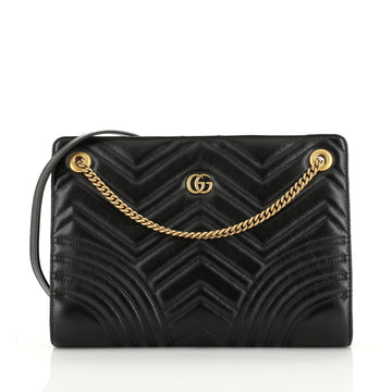 Gucci GG Marmont Zip Tote Matelasse Leather Small