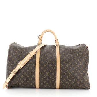 Louis Vuitton Keepall Bandouliere Bag Monogram Canvas 60
