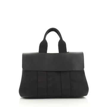 Hermes Valparaiso Handbag Toile and Leather PM