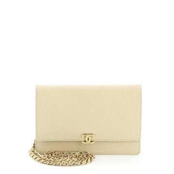 Chanel Vintage CC Wallet on Chain Leather 