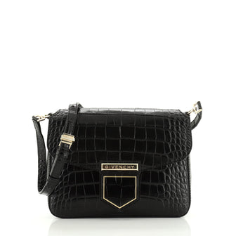Givenchy Nobile Crossbody Bag Crocodile Embossed Leather Small