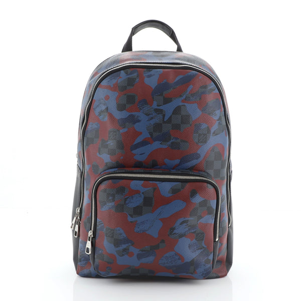Louis Vuitton Andy Backpack Limited Edition Camouflage Damier Cobalt at  1stDibs