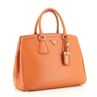 Prada Parabole Handbag Saffiano Leather Medium