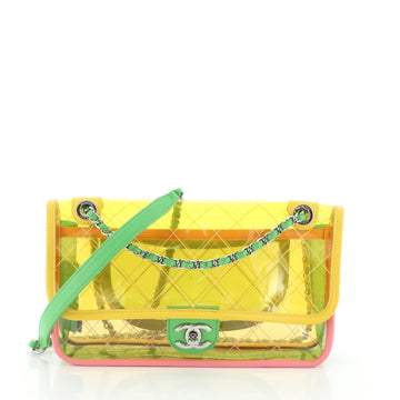 Chanel Coco Splash Flap Bag Quilted PVC With Lambskin Medium