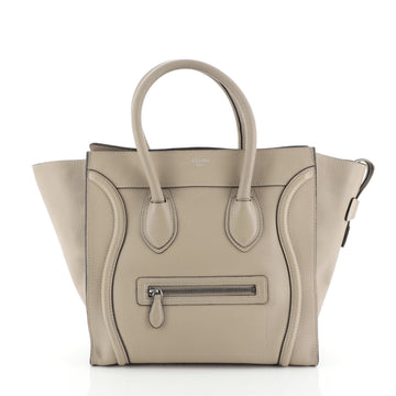 Celine Luggage Bag Grainy Leather Mini