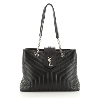 Saint Laurent LouLou Tote Matelasse Chevron Leather Large