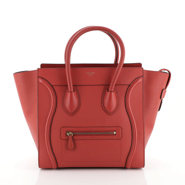 Celine Luggage Bag Grainy Leather Mini