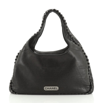 Chanel Vintage Chain Around Shoulder Bag Leather Medium