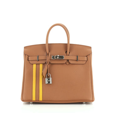 Hermes Officier Birkin Handbag Limited Edition Togo with Swift 25