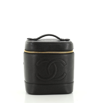 Vintage Timeless Cosmetic Case Caviar Tall