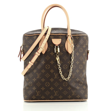 Louis Vuitton Carry All Handbag Monogram Canvas MM