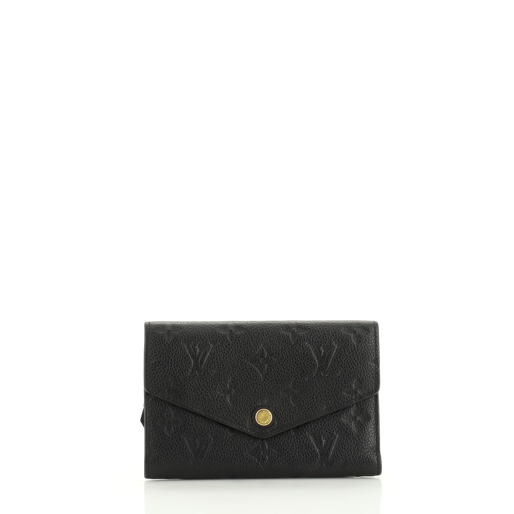 Louis Vuitton Compact Curieuse Wallet Black 