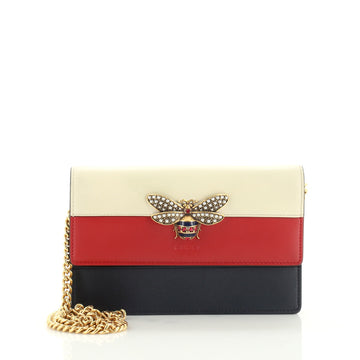 Gucci Queen Margaret Chain Wallet Leather Mini