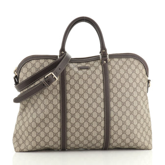 Gucci Plus Convertible Briefcase GG Coated Canvas XL