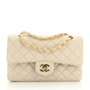 Chanel Vintage Classic Double Flap Bag Quilted Satin Medium