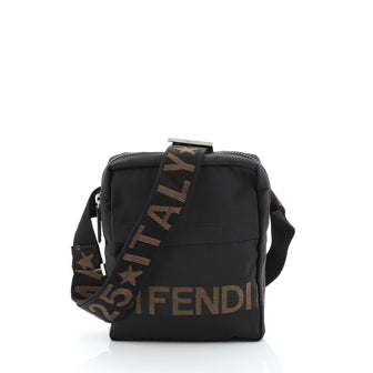Fendi Vintage Logo Messenger Bag Nylon Small