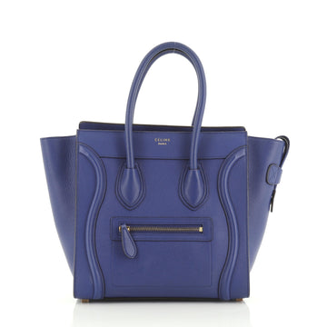 Celine Luggage Bag Grainy Leather Micro