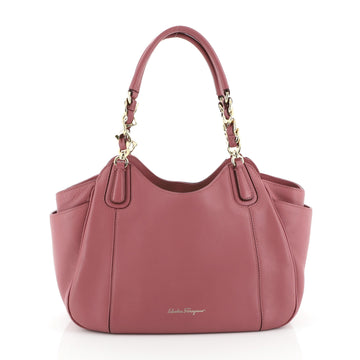 Salvatore Ferragamo Melinda Tote Leather Small
