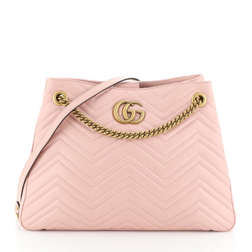 Gucci GG Marmont Chain Shoulder Bag Matelasse Leather 
