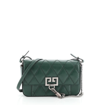 Givenchy GV3 Convertible Shoulder Bag Quilted Leather Mini