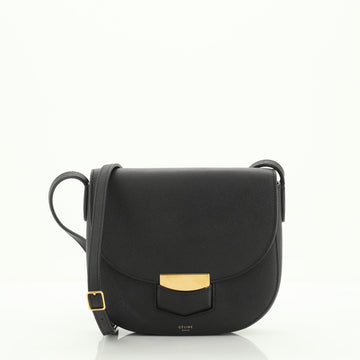 Celine Trotteur Crossbody Bag Grainy Leather Small