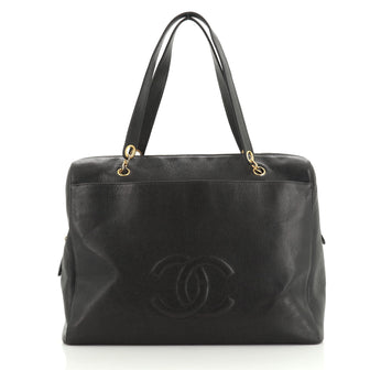 Chanel Vintage Timeless Zip Tote Caviar Large