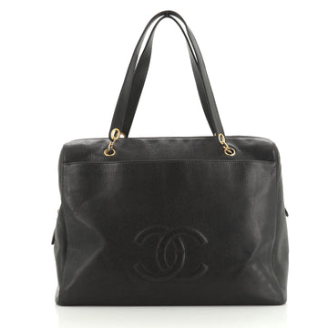 Chanel Vintage Timeless Zip Tote Caviar Large
