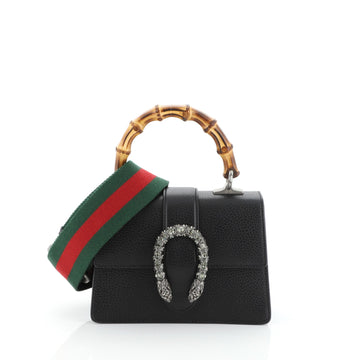 Gucci Dionysus Bamboo Top Handle Bag Leather Mini