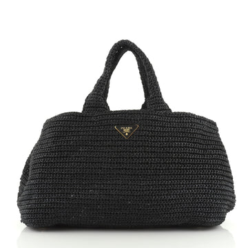 Prada Canapa Tote Straw Medium