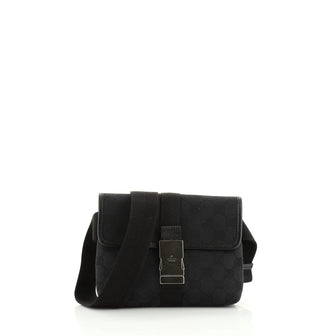 Gucci Buckle Waist bag GG Canvas Small