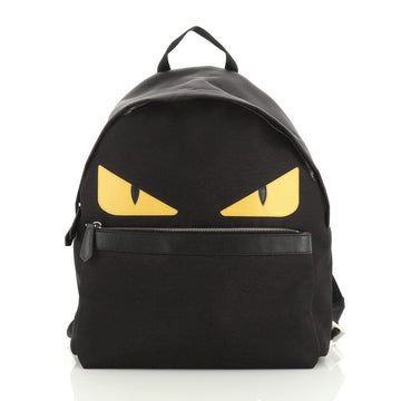 Fendi Monster Backpack Nylon with Leather Large
