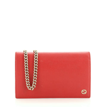Gucci Betty Chain Wallet Leather 