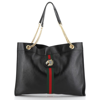 Gucci Rajah Chain Tote Leather Large