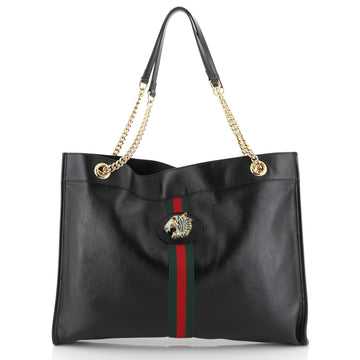 Gucci Rajah Chain Tote Leather Large
