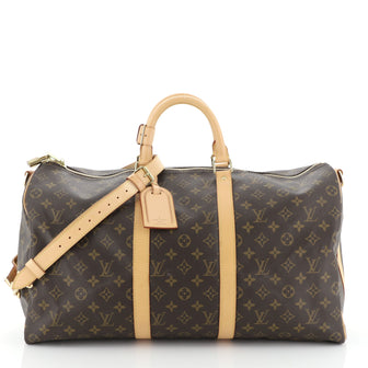 Louis Vuitton Keepall Bandouliere Bag Monogram Canvas 50