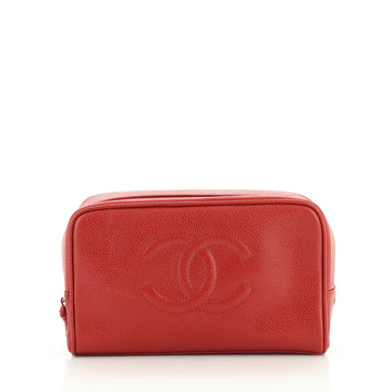 Vintage CC Toiletry Pouch Caviar