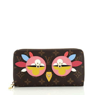 Louis Vuitton Zippy Wallet Limited Edition Lovely Birds Monogram Canvas 