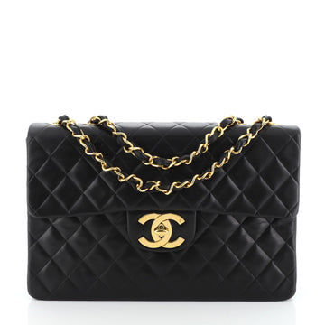Chanel Vintage Classic Single Flap Bag Quilted Lambskin Maxi