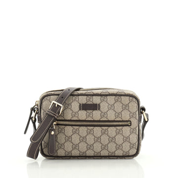Gucci Front Zip Crossbody GG Canvas Small