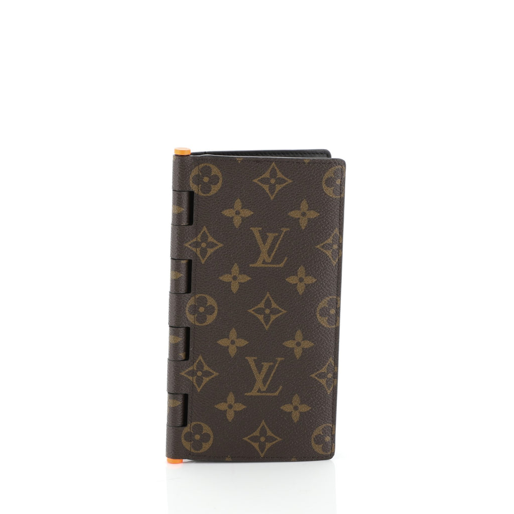 Louis Vuitton Hinge Brazza Wallet Monogram Canvas Brown 4813797
