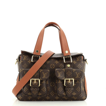 Louis Vuitton Manhattan NM Handbag Monogram Canvas with Leather 