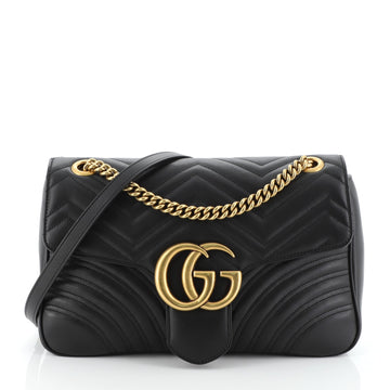 Gucci GG Marmont Flap Bag Matelasse Leather Medium