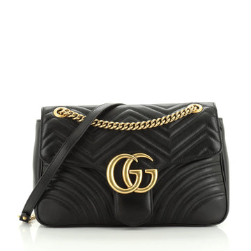 Gucci GG Marmont Flap Bag Matelasse Leather Medium