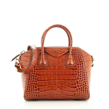 Givenchy Antigona Bag Crocodile Embossed Calfskin Small
