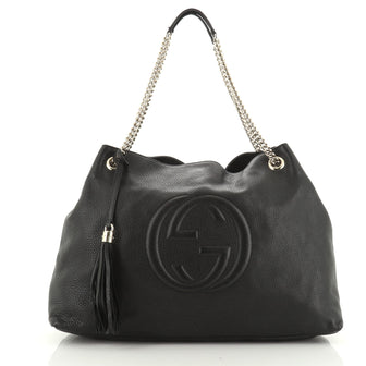 Gucci Soho Chain Strap Shoulder Bag Leather Large