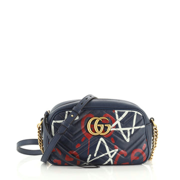 Gucci GG Marmont Shoulder Bag GucciGhost Matelasse Leather Small