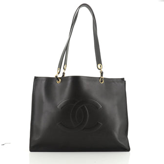 Chanel Vintage CC Chain Tote Lambskin XL