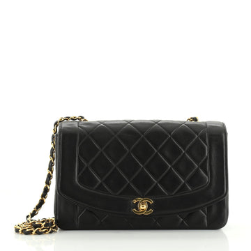 Chanel Vintage Diana Flap Bag Quilted Lambskin Medium